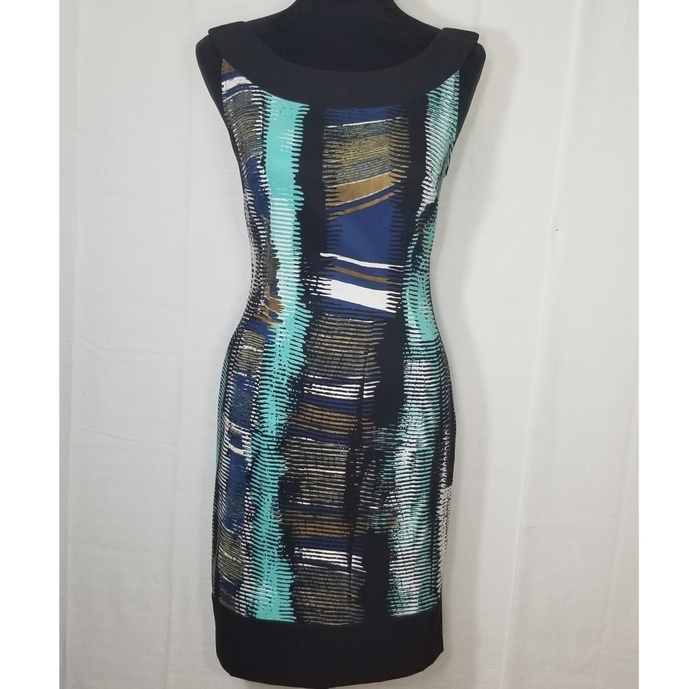 NWOT Connected Apparel Sz 6 Multicolored Dress - Picture 1 of 5